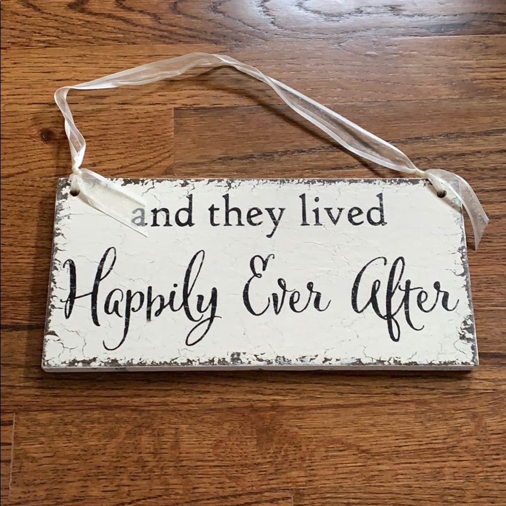 Handmade Sign. Perfect to use in wedding pictures.